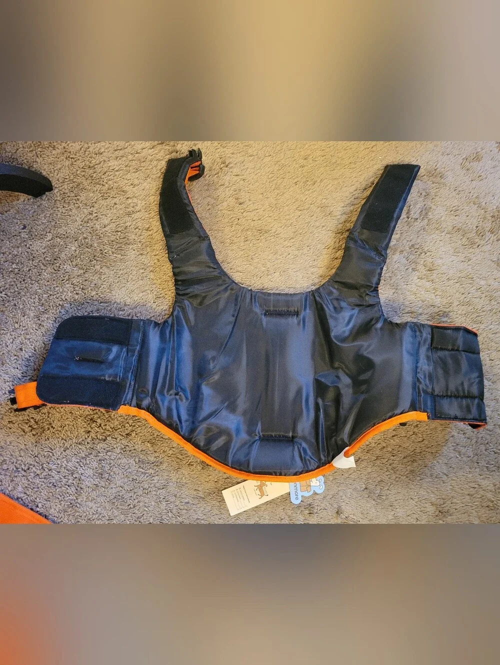 High-Visibility Orange Pet Life Vest With Handle